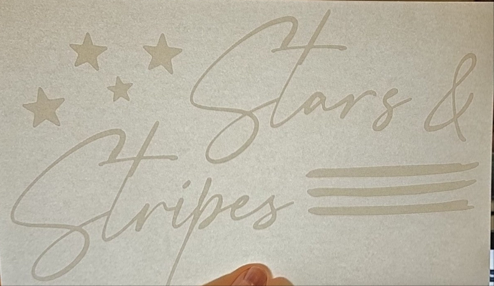 Stars and Stripes shirt transfer