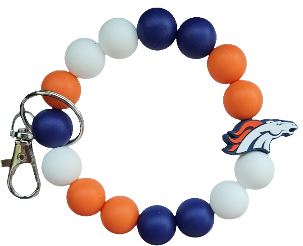 NFL Pre-made wristlet keychains