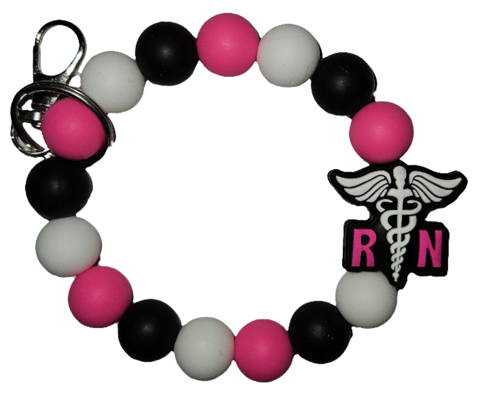 Pre- made wristlet keychains