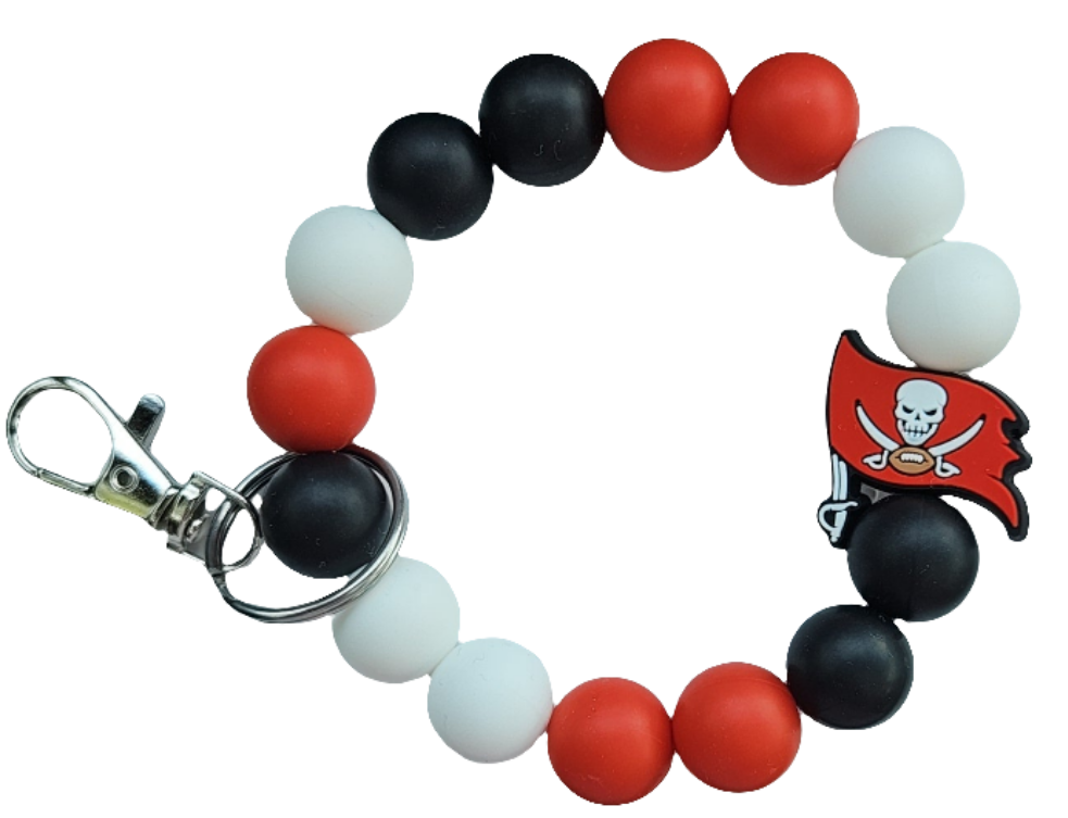 NFL Pre-made wristlet keychains