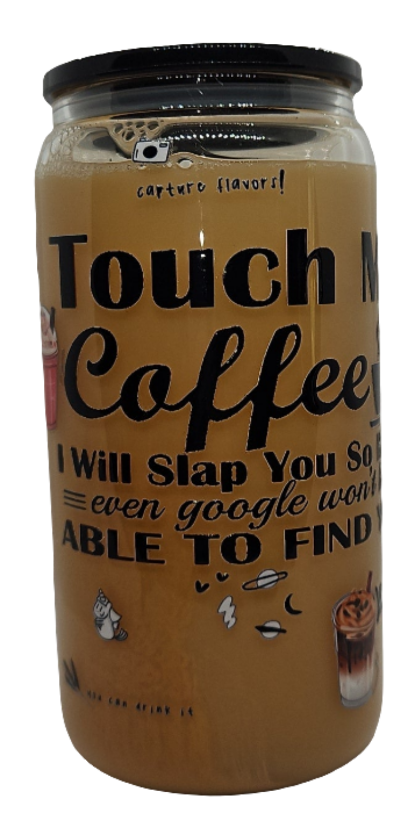 16 oz coffee snowglobe cup