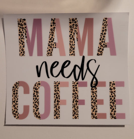 MAMA needs coffee cup wrap decal