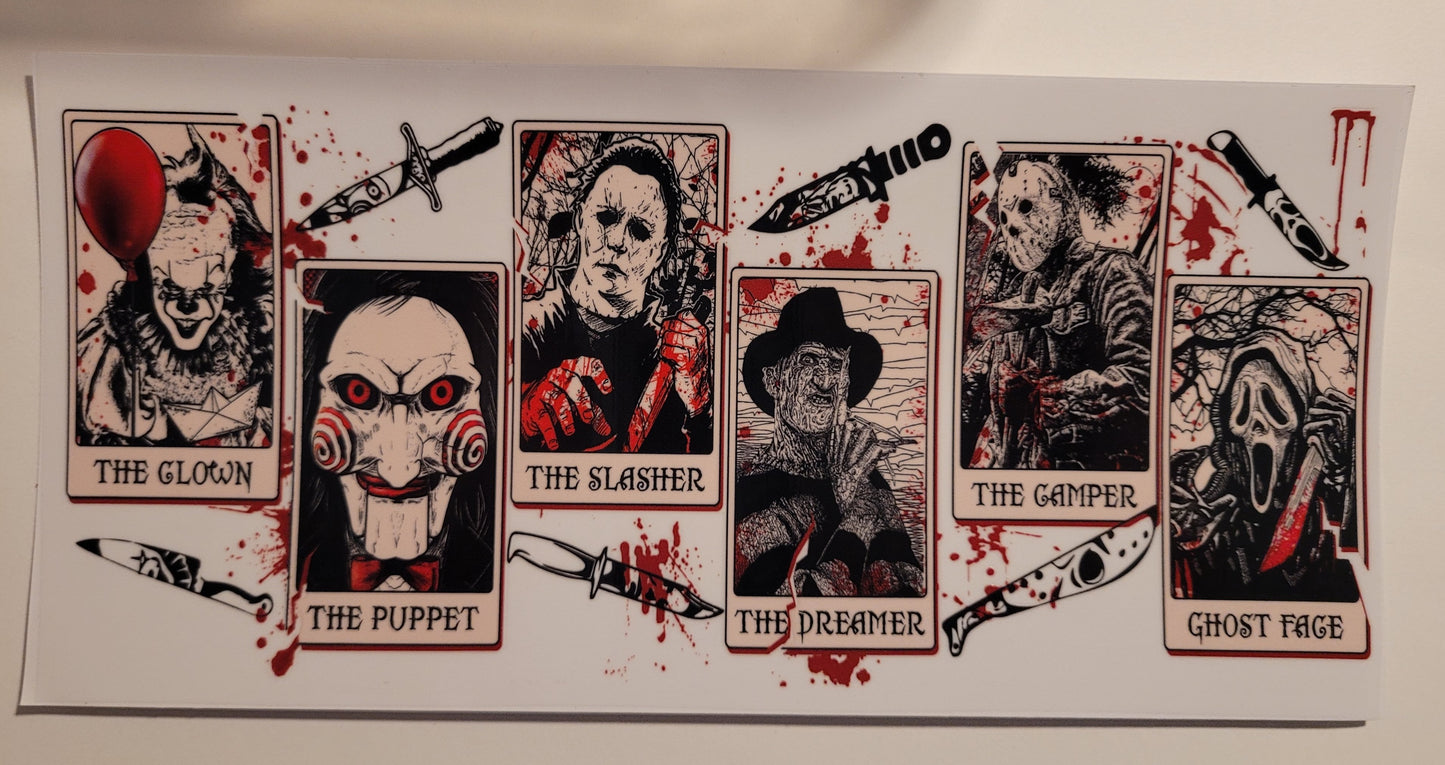 Halloween Newspaper layout  cup wrap decal