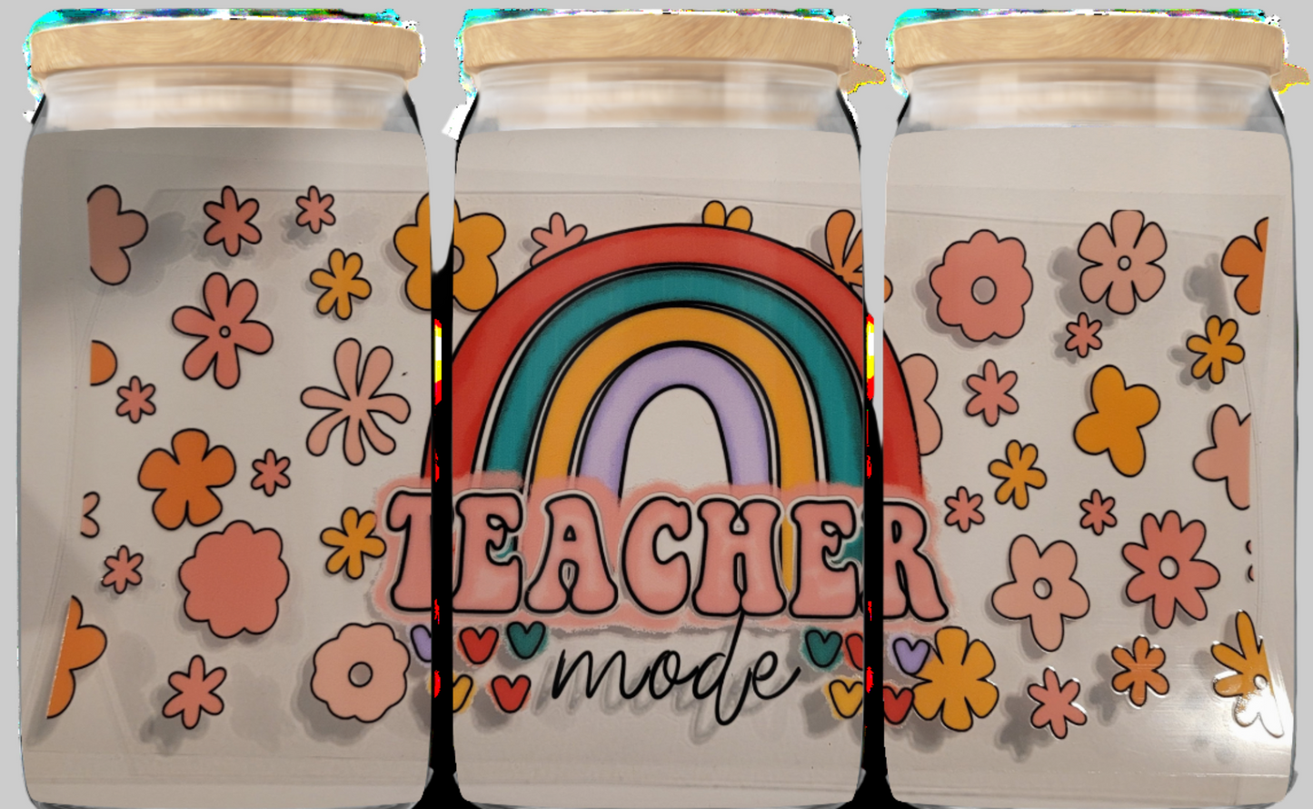 Teacher Mode cup wrap decal