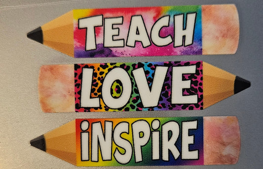 Teach Love Inspire cup decal