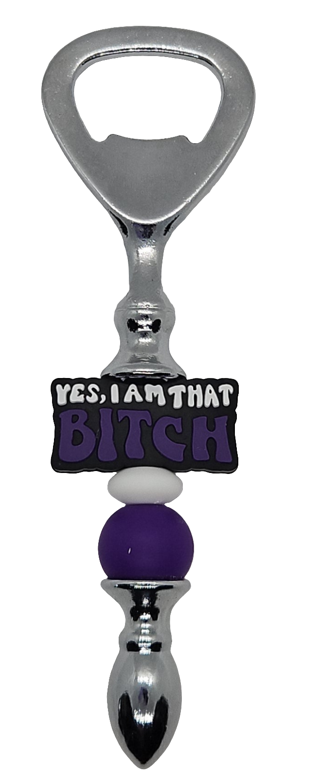 Custom beaded bottle opener