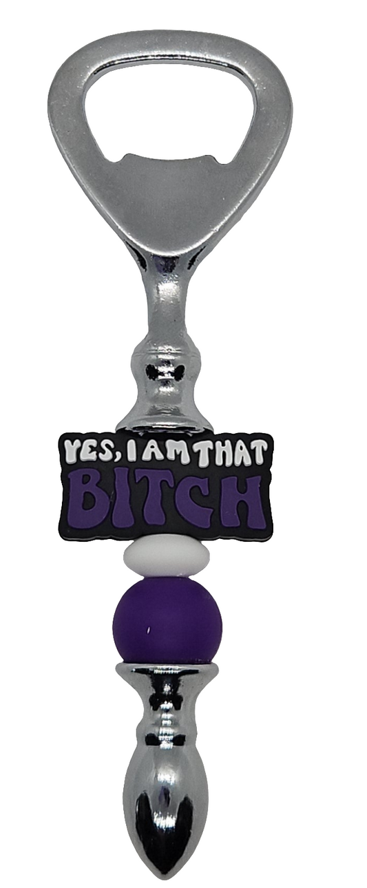 Custom beaded bottle opener