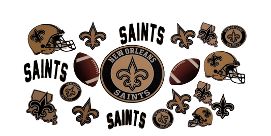 New Orleans Saints cup decal