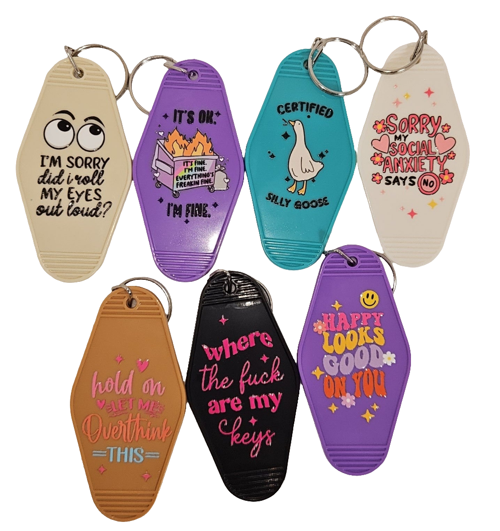 Keychains with sarcastic sayings