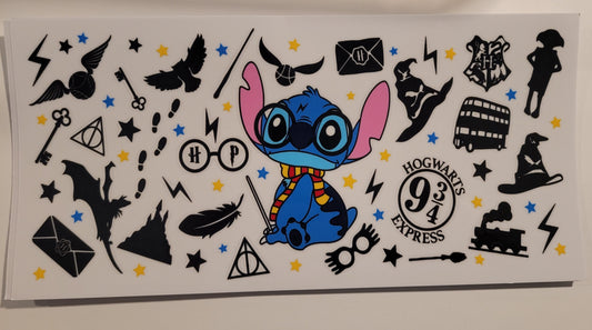 Halloween stitch cup wrap decal