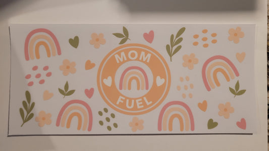 Mom fuel cup wrap decal