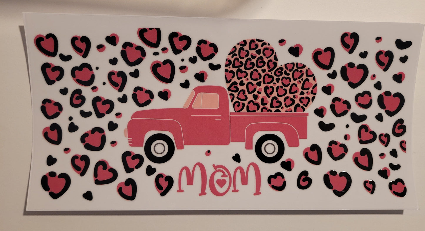 Valentine day mom cup wrap decal