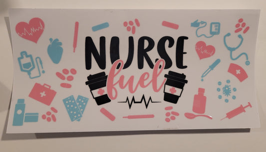 Nurse fuel cup wrap decal