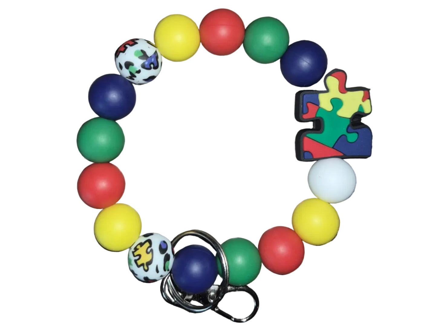 Pre- made wristlet keychains