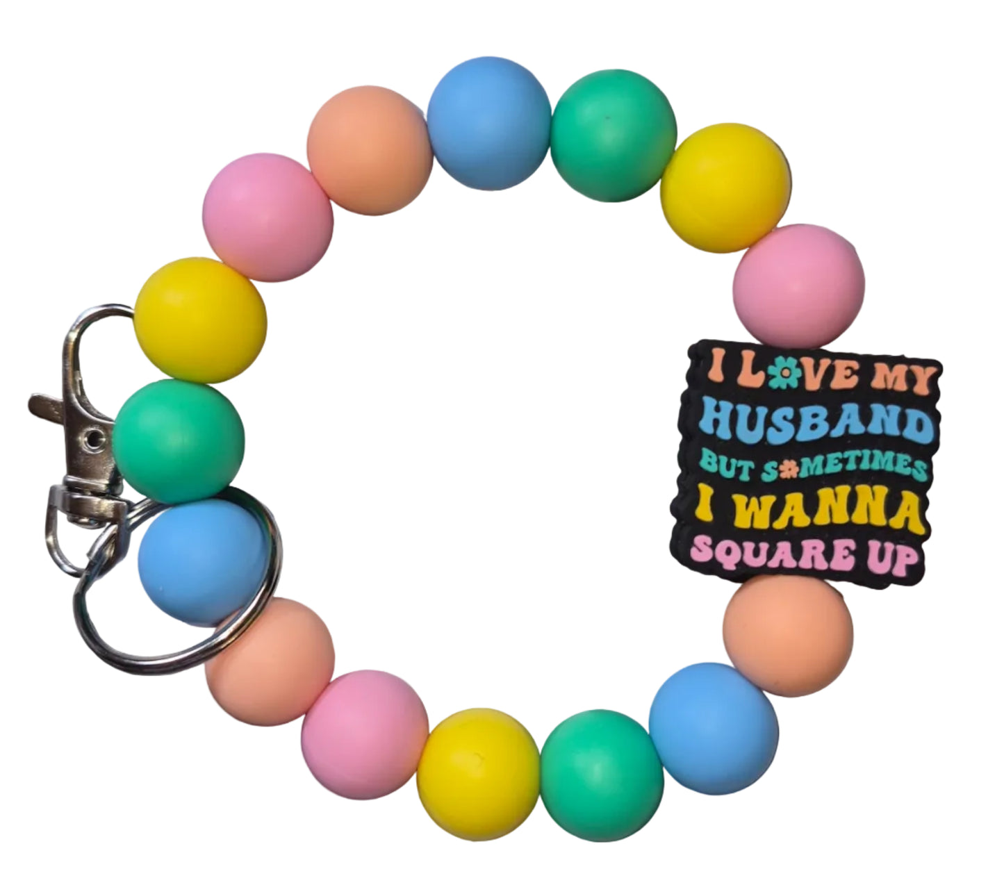 Pre- made wristlet keychains
