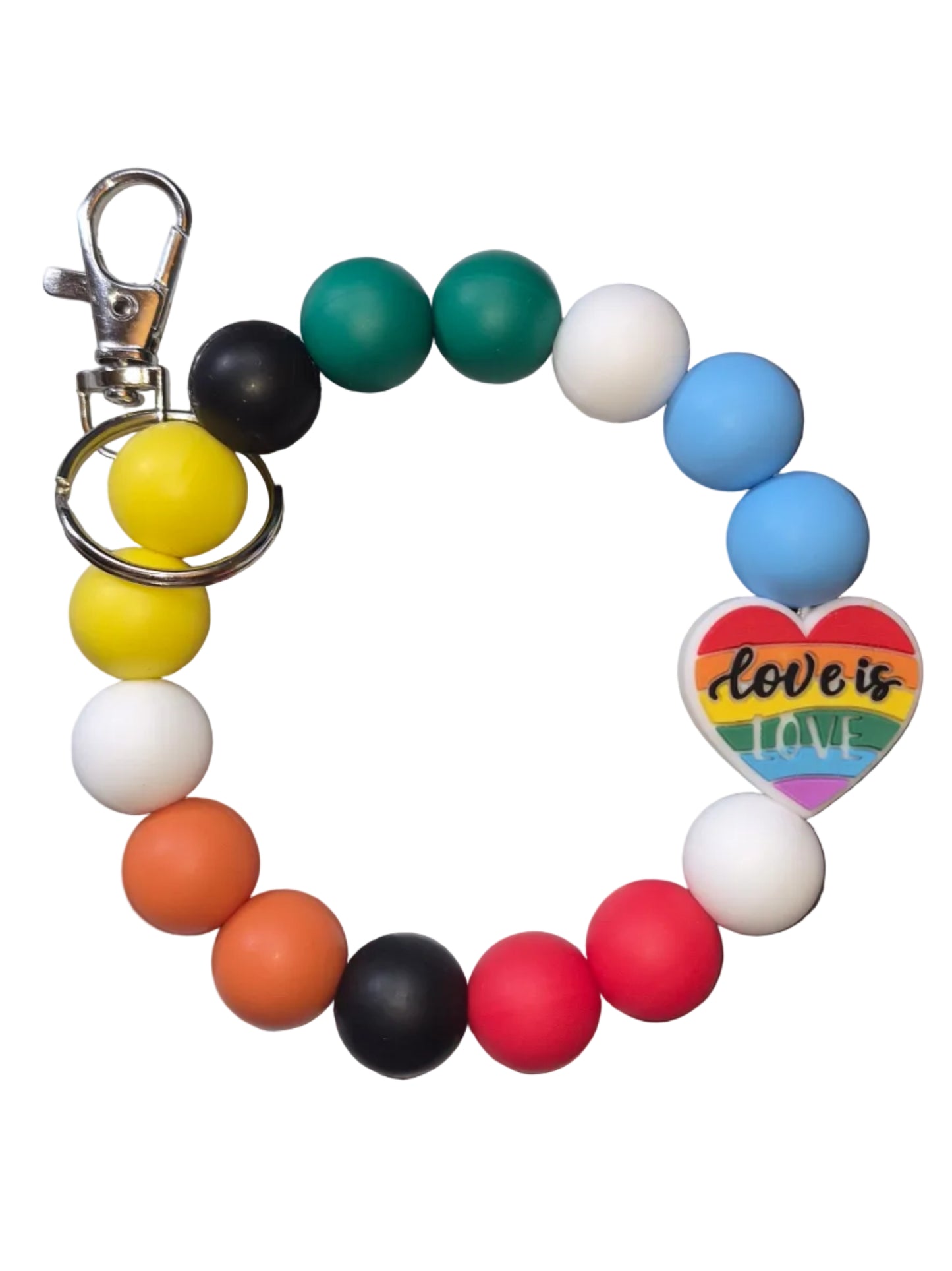 Pre- made wristlet keychains