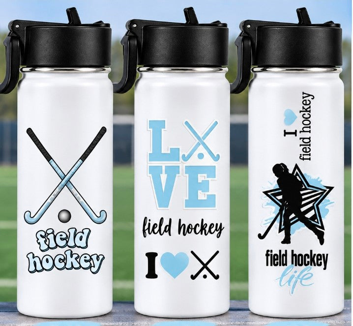 Field Hockey Collage cup wrap decal