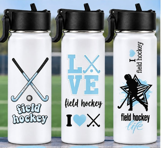 Field Hockey Collage cup wrap decal