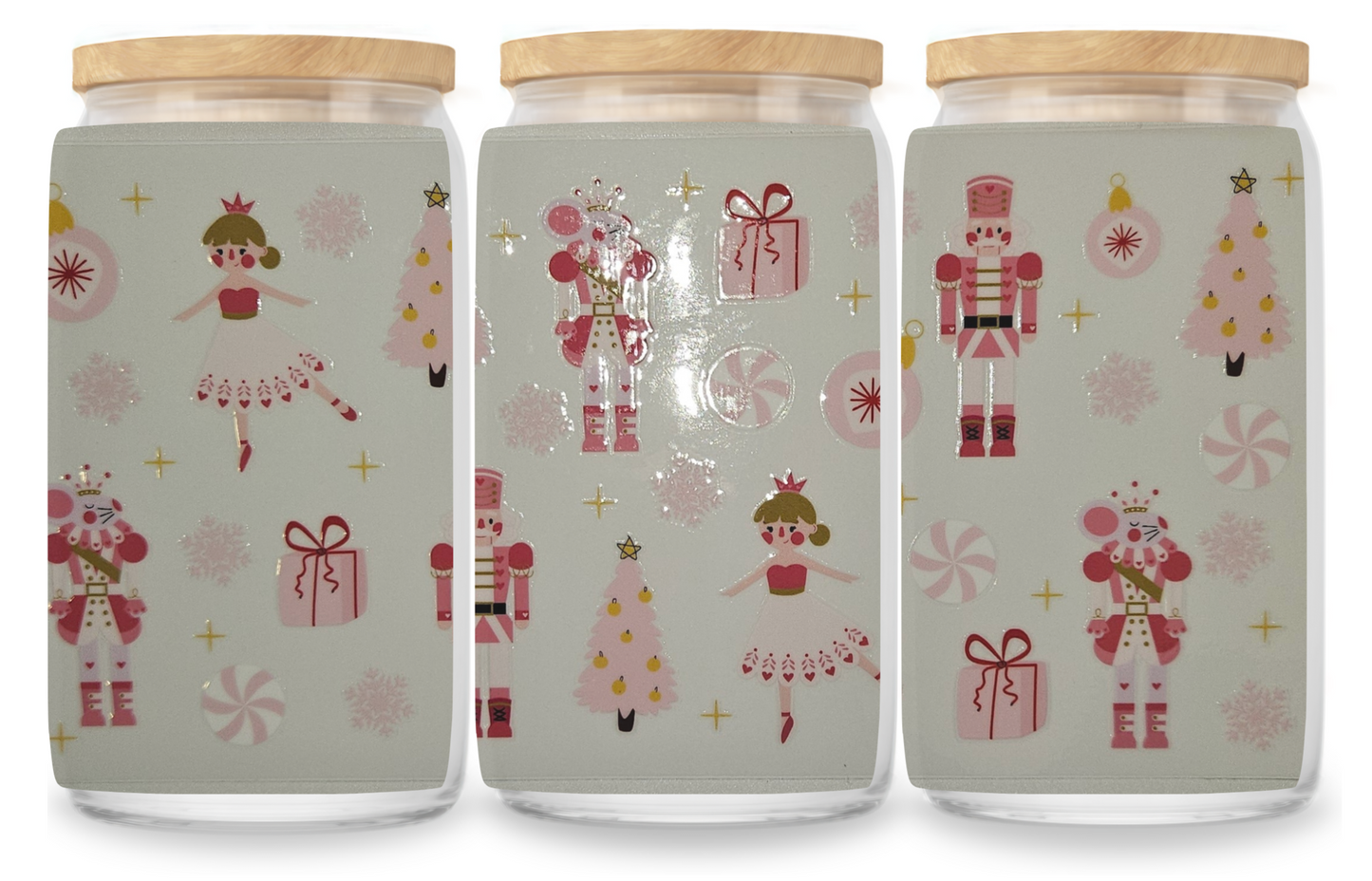 Christmas Nutcracker cup wrap decal
