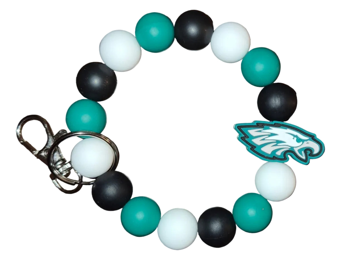 NFL Pre-made wristlet keychains