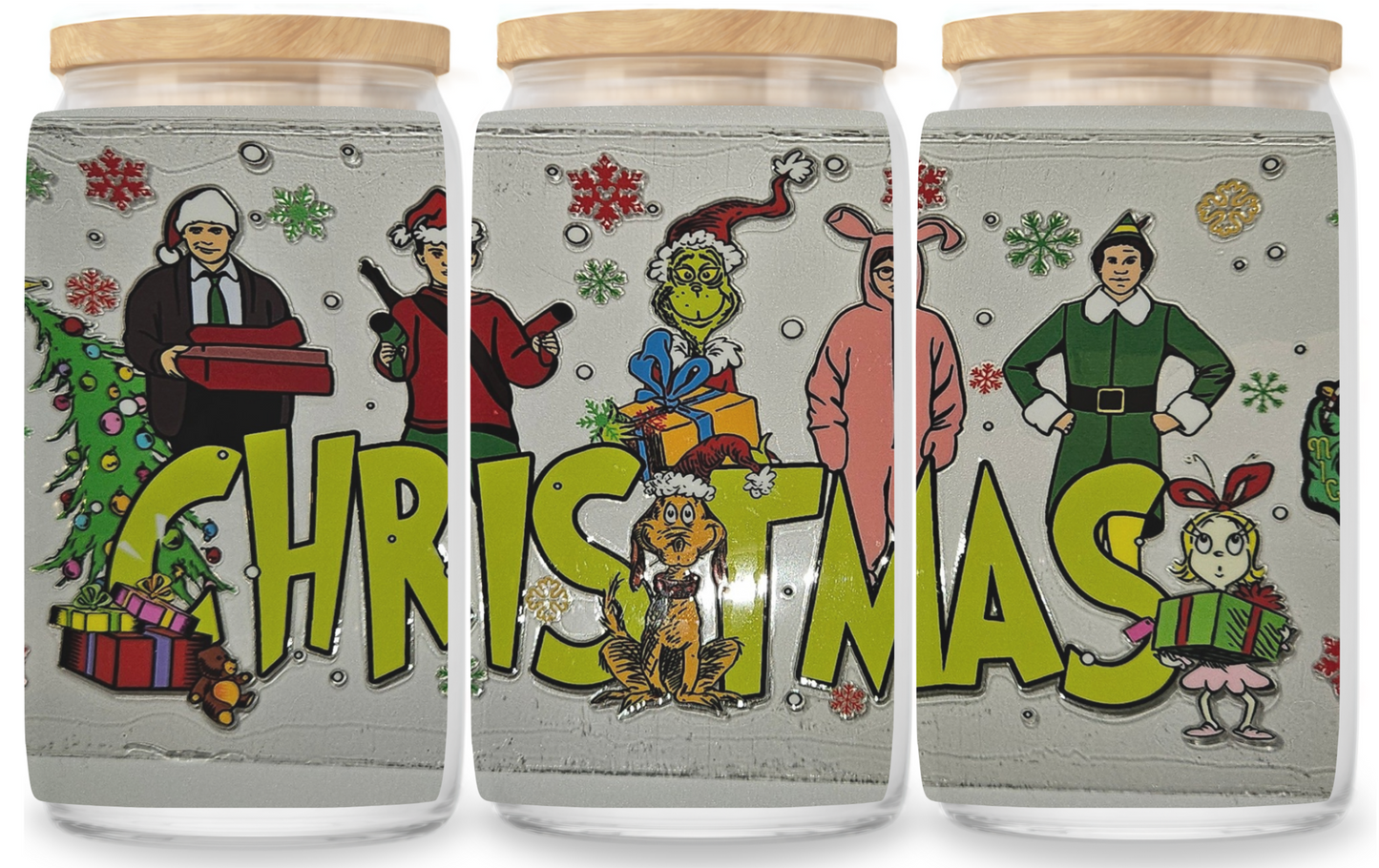 Christmas Movie cup wrap decal