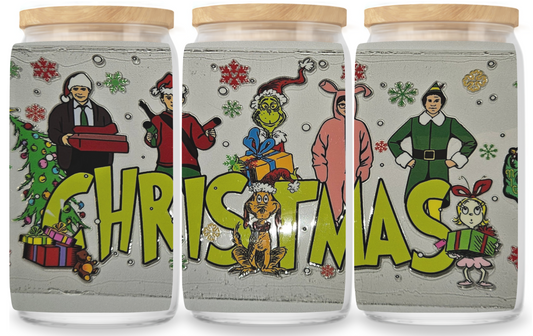 Christmas Movie cup wrap decal