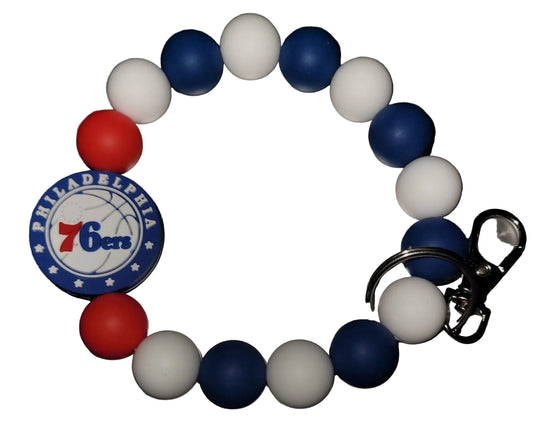Pre-made NBA wristlet keychain