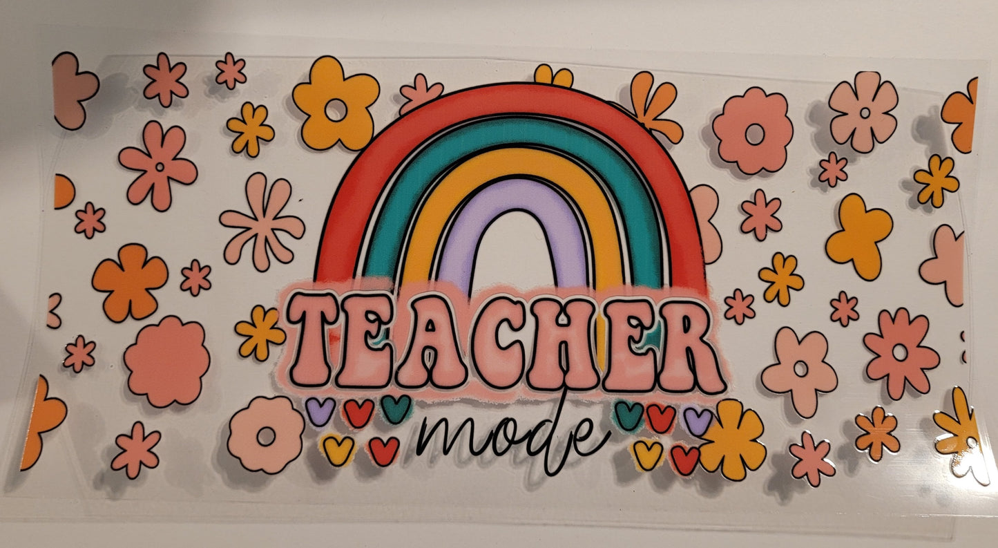 Teacher Mode cup wrap decal