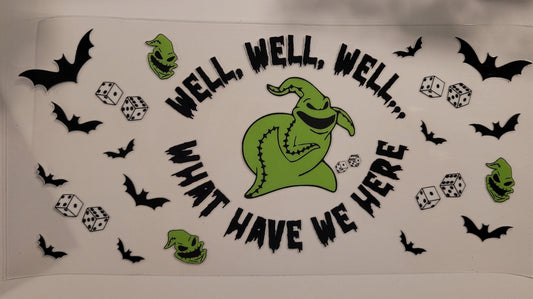 Green monster cup wrap decal