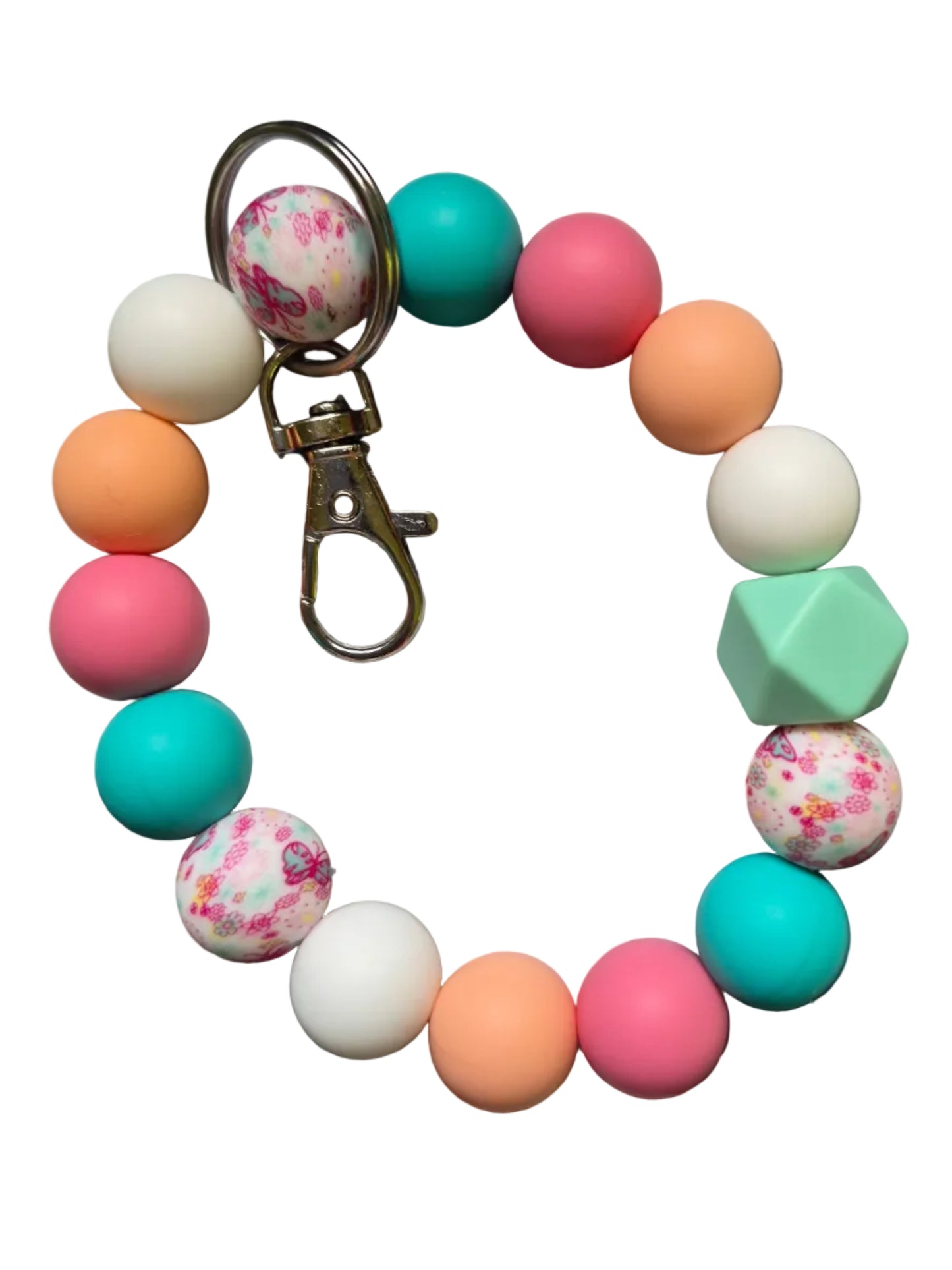 Pre- made wristlet keychains