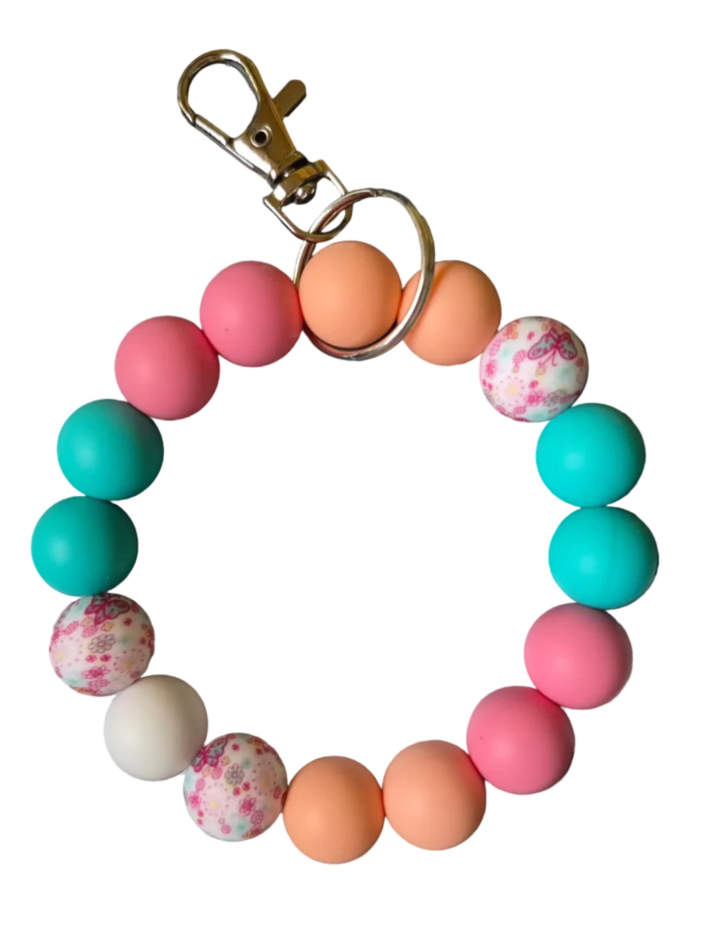 Pre- made wristlet keychains